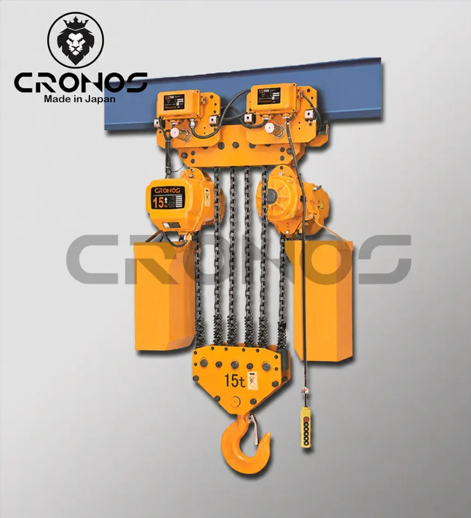 talha elétrica - talha com trolley 15 ton