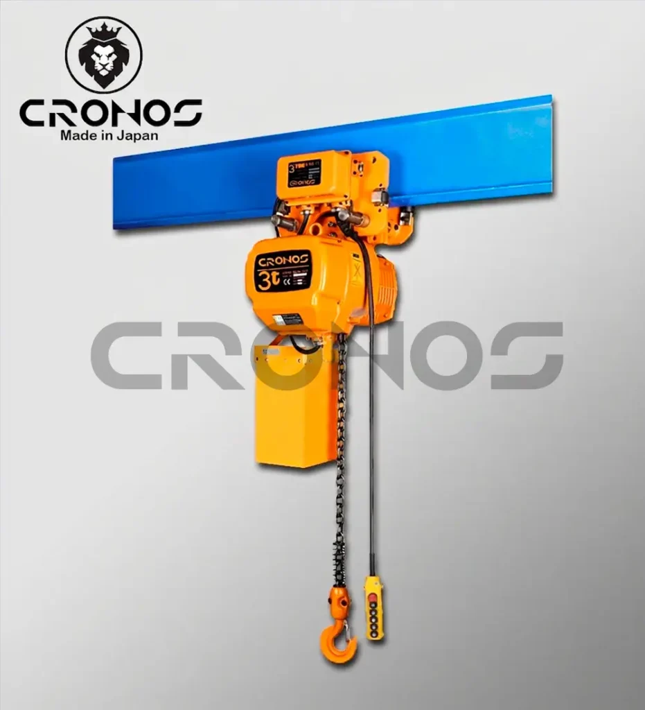 talha elétrica - talha com trolley 3 ton